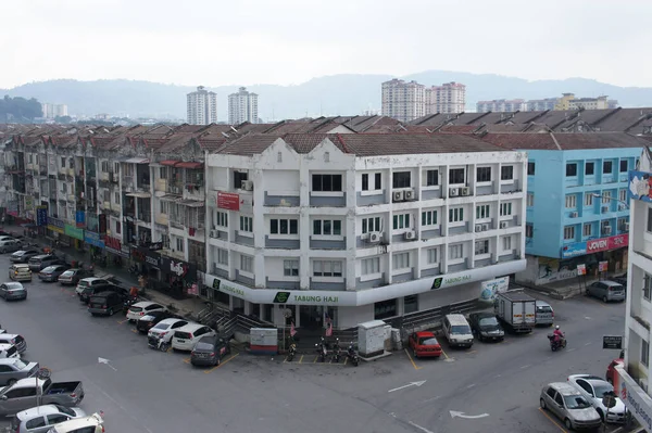 Seremban Malaysia Agosto 2020 Lotes Compras Área Comercial Fachada Frontal — Fotografia de Stock