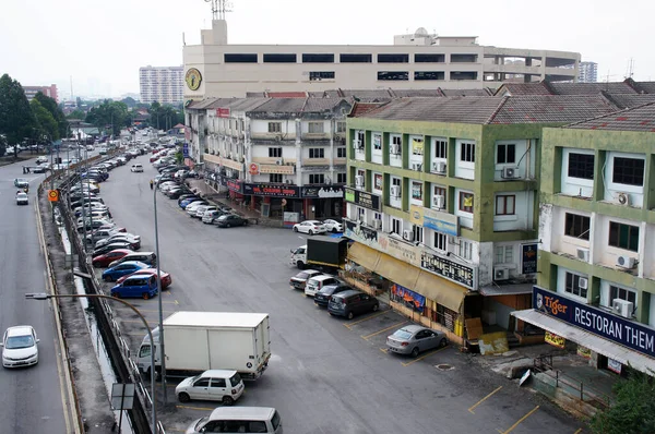 Seremban Malaysia Agosto 2020 Lotes Compras Área Comercial Fachada Frontal — Fotografia de Stock