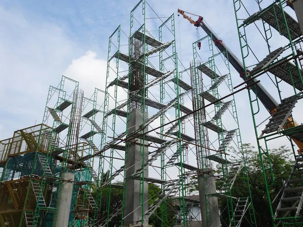 Seremban Malaysia Maio 2020 Acesso Temporário Escada Metal Feita Partir — Fotografia de Stock