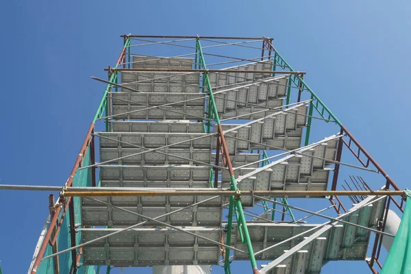 Seremban Malaysia May 2020 Temporary Access Metal Staircase Made Staging — Stock Photo, Image