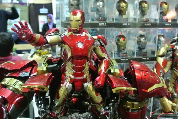 Kuala Lumpur Malaysia Listopad 2017 Iron Man Figurka Filmu Marvel — Zdjęcie stockowe