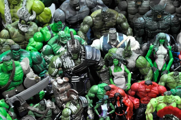 Kuala Lumpur Malaysia November 2017 Válogatott Összpontosított Hulk Karakter Akciófigurák — Stock Fotó