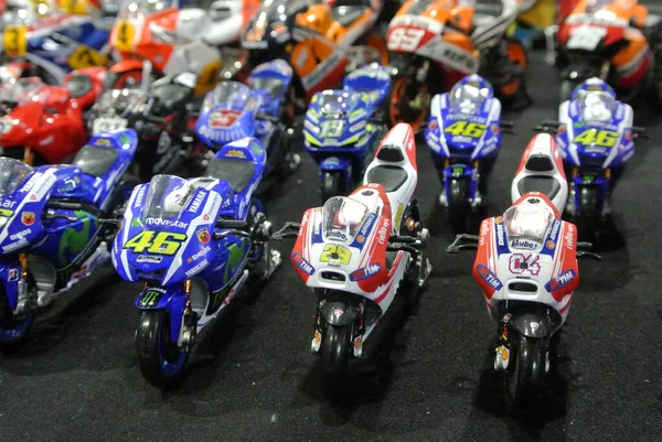 Kuala Lumpur Malaysia Julho 2016 Miniatura Modelos Motocicletas Esportivas Cima — Fotografia de Stock