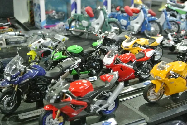 Kuala Lumpur Malaysia Julho 2016 Miniatura Modelos Motocicletas Esportivas Cima — Fotografia de Stock