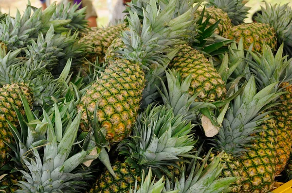 Serdang Malaysia September 2017 Pile Pineapple Fruit Which Has Been — Stock Photo, Image