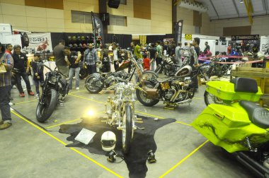 KUALA LUMPUR, MALAYSIA - 29 MAYIS 2016: Harley Davidson Motosiklet Gümrük Sahibinin Kuala Lumpur, Malezya 'da buluşması sırasında. 