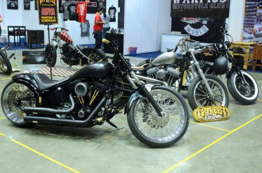 KUALA LUMPUR, MALAYSIA - 29 MAYIS 2016: Harley Davidson Motosiklet Gümrük Sahibinin Kuala Lumpur, Malezya 'da buluşması sırasında. 