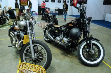 KUALA LUMPUR, MALAYSIA - 29 MAYIS 2016: Harley Davidson Motosiklet Gümrük Sahibinin Kuala Lumpur, Malezya 'da buluşması sırasında. 