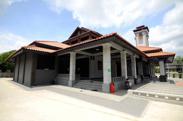 Kelantan Malaysia March 2014 Bunut Payung Mosque 受伊斯兰几何和伊斯兰建筑元素影响的地方建筑风格新清真寺的建造 — 图库照片