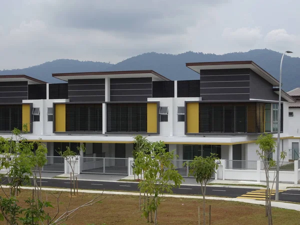 Seremban Malaisie Septembre 2017 Maison Terrasse Luxe Deux Étages Seremban — Photo