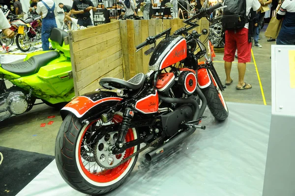 Kuala Lumpur Malaysia Maio 2016 Personalizado Harley Davidson Motocicleta Exposição — Fotografia de Stock