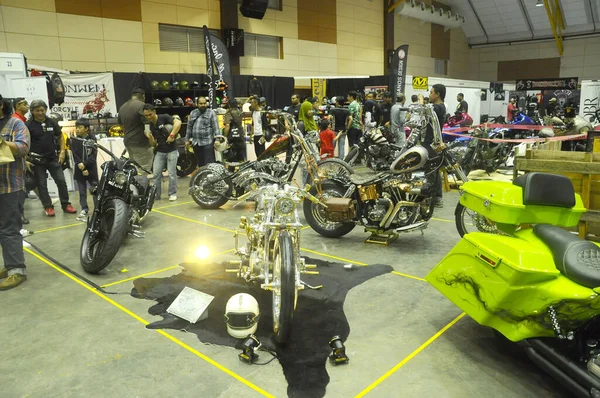 Kuala Lumpur Malaysia Maio 2016 Personalizado Harley Davidson Motocicleta Exposição — Fotografia de Stock