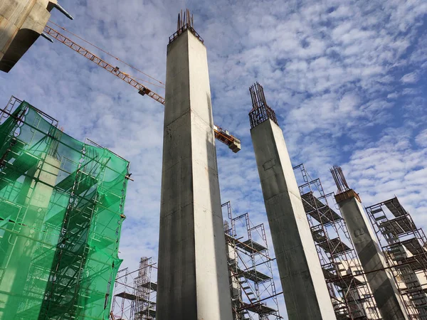 Selangor Malaysia August 2020 Tillfälliga Trappor Och Byggnadsställningar Används Byggandet — Stockfoto