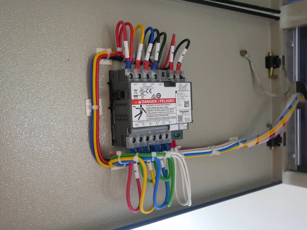 Selangor Malaysia August 2020 配电板及其在安装过程中的组件 电气接线员将根据电气工程师的设计安装这种设备 — 图库照片