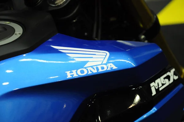 Serdang Malaisie Juillet 2017 Logos Honda Sur Carrosserie Moto Honda — Photo
