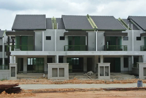 Seremban Malasia Abril 2020 Nueva Casa Con Terraza Lujo Dos — Foto de Stock