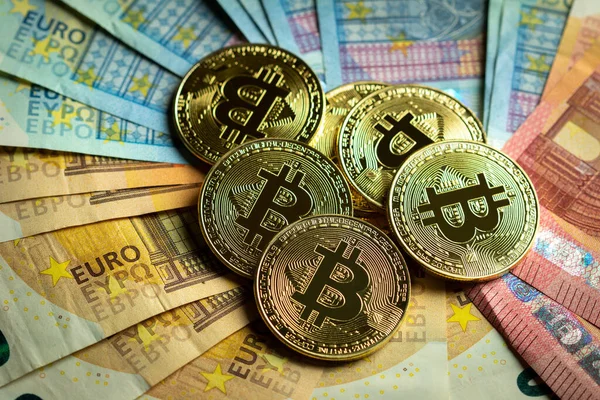 Bitcoin Cripto Coin Stock Foto Stockfoto