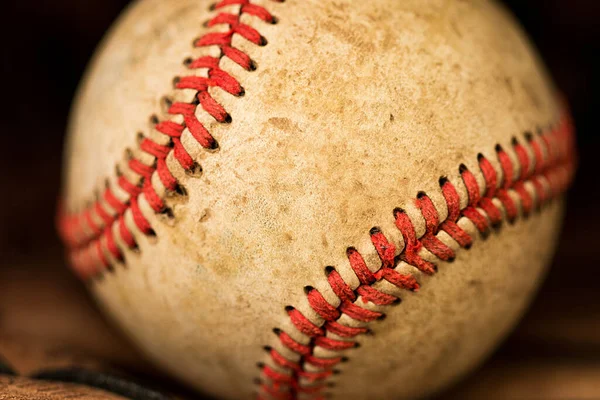 Baseballová Rukavice Míčkem Stock Obrázky