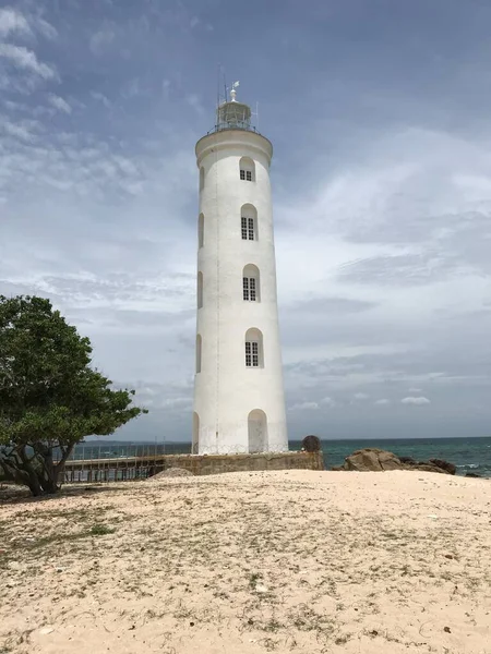 Verlaten Oude Vuurtoren Als Gevolg Van Ltte Terroristische Aanslagen Gerenoveerd — Stockfoto