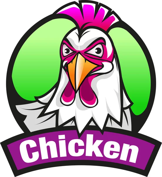 Vector Illustration Chicken Mascot Fast Food Fried Chicken Restaurant Business — Stock Vector