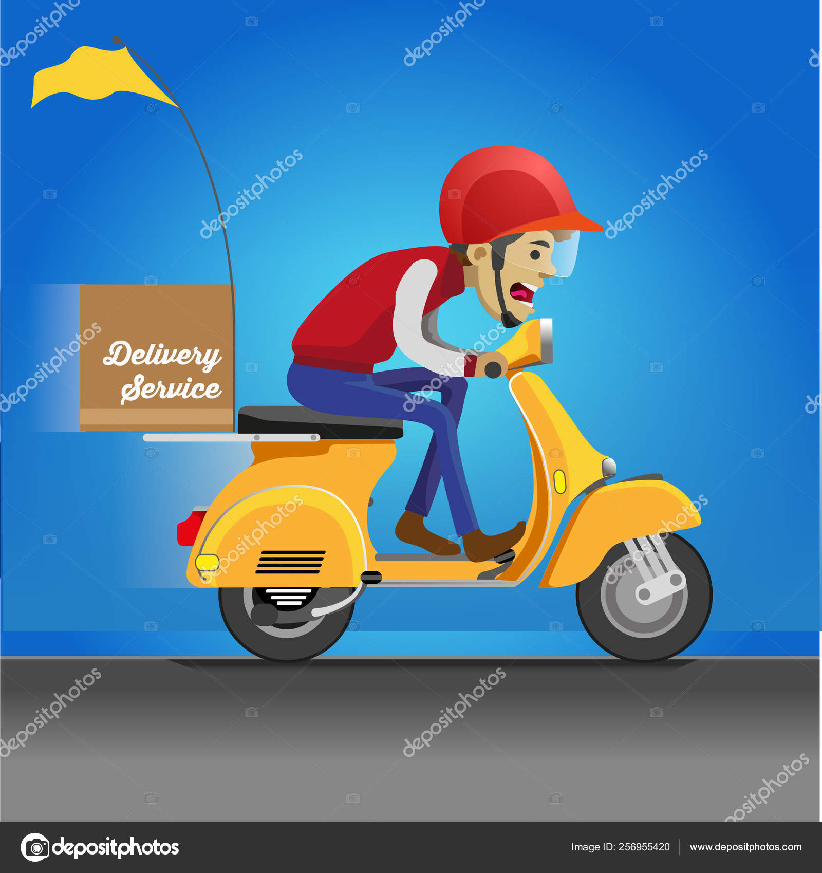 Delivery wala cartoon Clearance