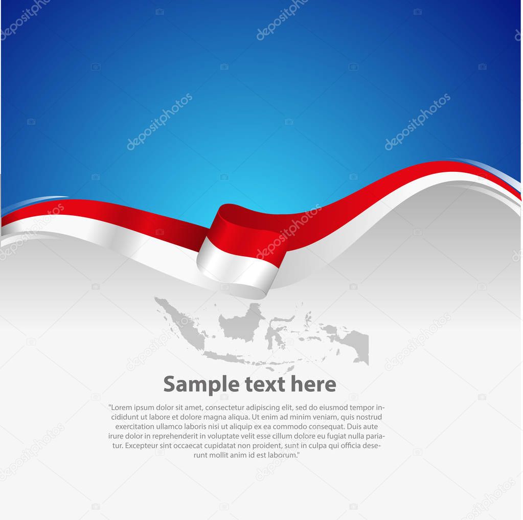 Vector illustration, Indonesia Independence day banner or poster