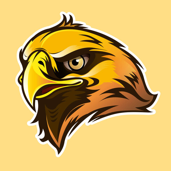 Vector illustration eagle head symbol