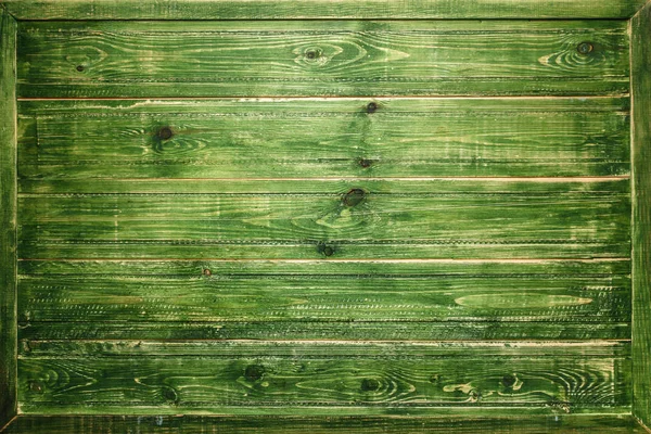 Panel de madera verde vintage fino dispuesto como pared para el diseño de interiores y decoración exterior — Foto de Stock