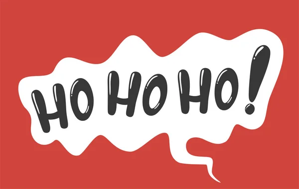 Vektör Hohoho harfleri - Noel ve Yeni Yıl Deyimi İllüstrasyonu.