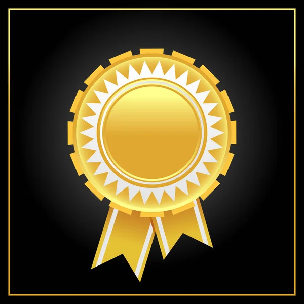 Gouden Award Badge Vector Gouden Starburst Badge Uit Gouden Award — Stockvector