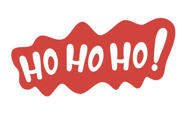 Noel ve Yeni Yıl mesajı için Hohoho harfleri. Hohoho deyiminin yeni yıl konseptiyle vektör illüstrasyonu..