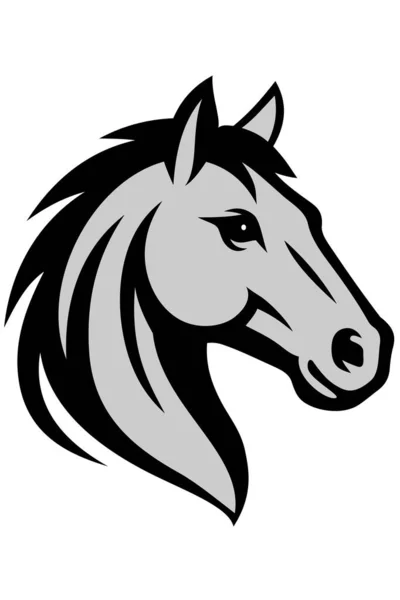 Minimalist at başı vektör grafikleri