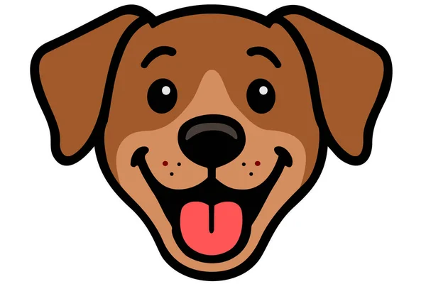 köpek kafası, illüstrasyon, beyaz arkaplan vektörü