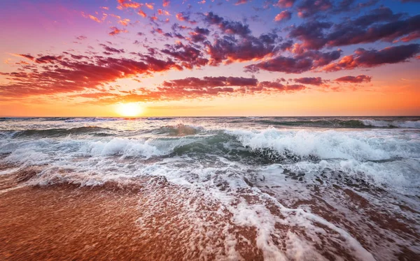 해변의 아름다운 열 대 일출. — 스톡 사진