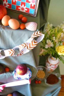 Geleneksel Meksika Ölü Sunağı Günü 'nün havadan görünüşü