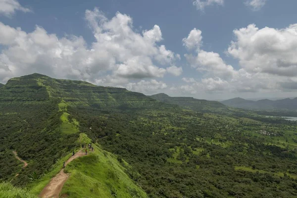 View from Tikona fort from Maharashtra, India