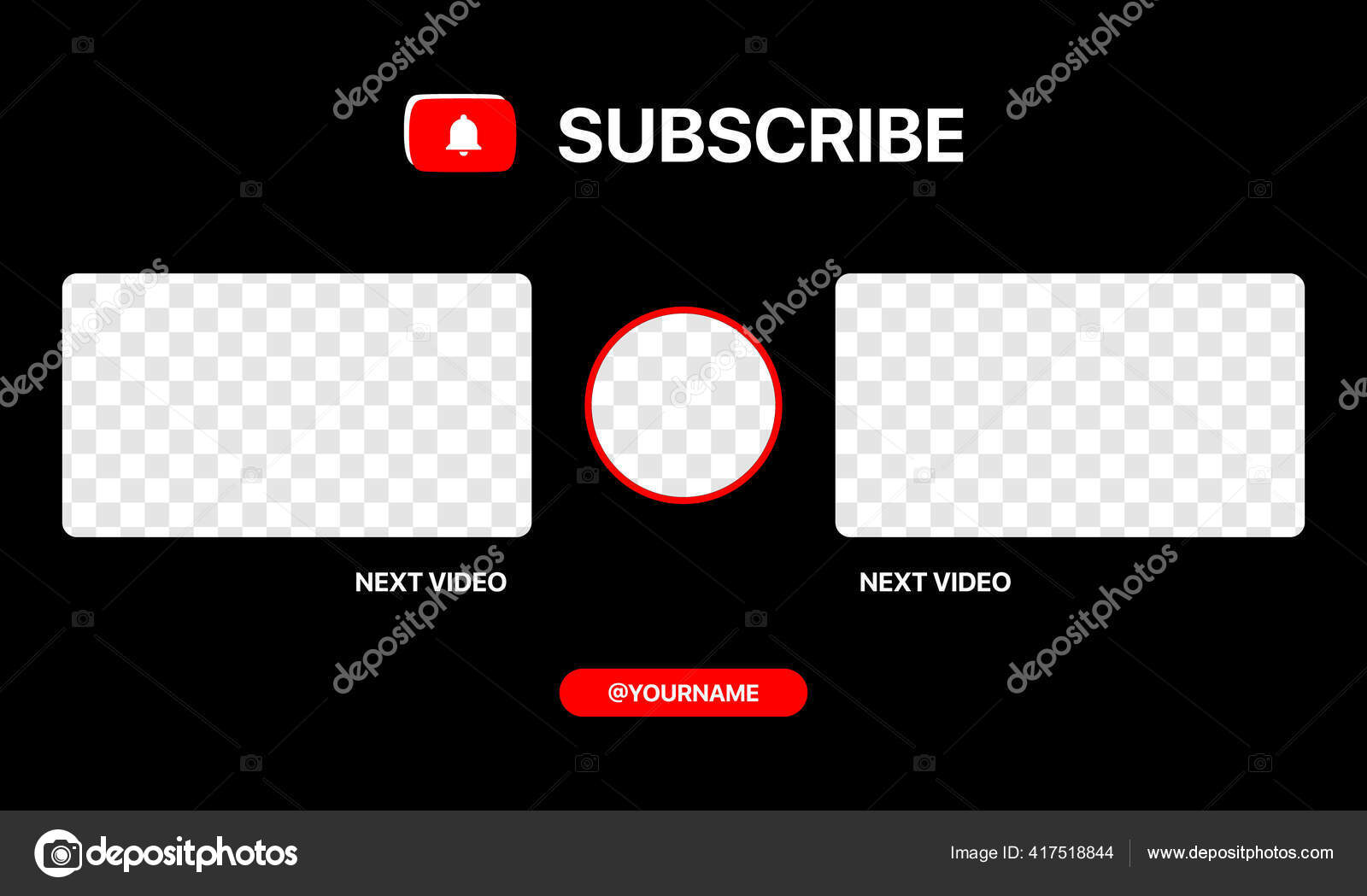Youtube Next Video. Video Streaming Clean Vector Wireframe For Your Vlog.  Next Episode Stock Vector Image by ©GarnoStudio #417518844