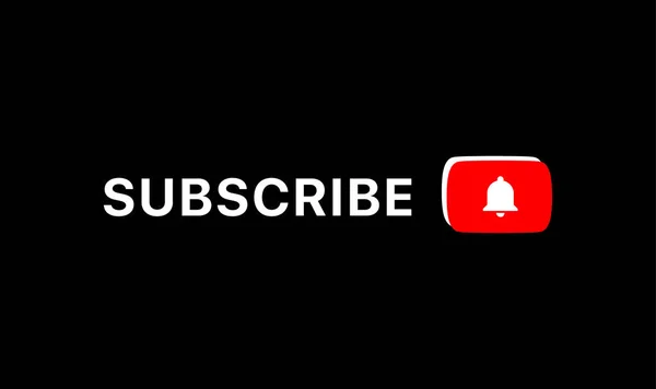 Подписаться на Youtube Title. На третьем месте Youtube. Youtube Bell Icon. Вектор на черном фоне — стоковый вектор