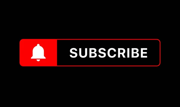 Youtube Üyelik Düğmesi. Aşağı Üçüncü. Youtube Bell Simgesi. Siyah Arkaplanda Vektör Resimleri