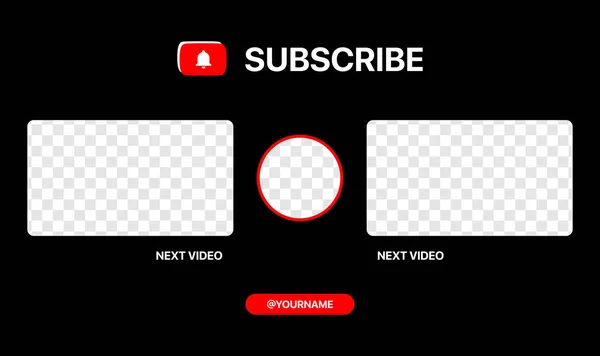 Youtube nästa video. Video Streaming Clean Vector Wireframe för din Vlog. Nästa avsnitt: — Stock vektor