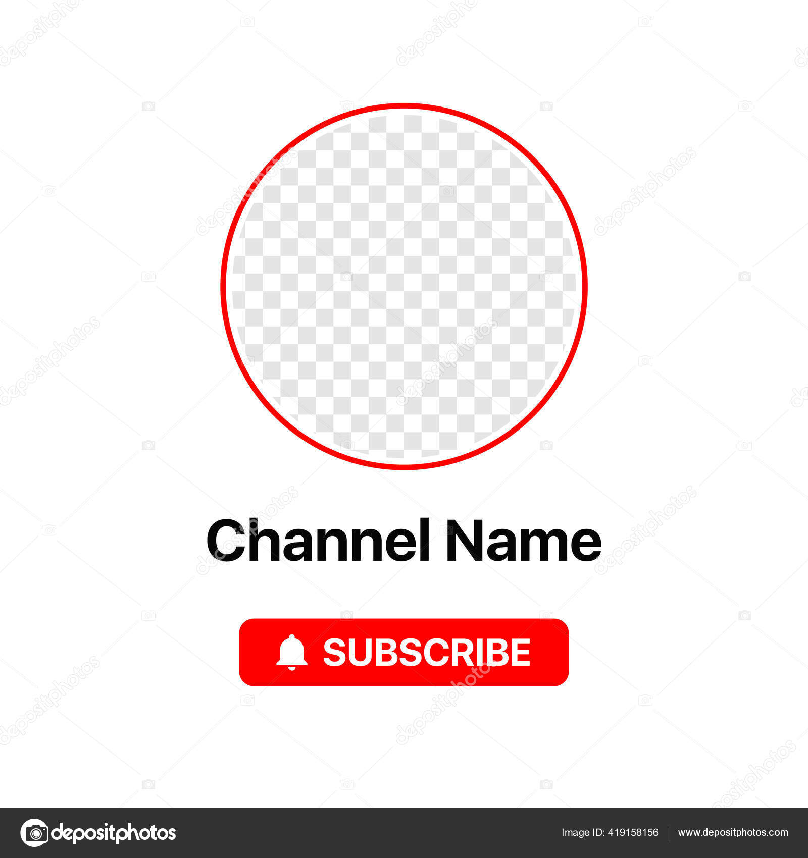 Youtube Profile Icon Interface 请订阅按钮 频道名称 透明的和平持有者 把你的照片放在背景之下 图库矢量图像 C Garnostudio Youtube Profile Icon Interface 请订阅按钮 频道名称 透明的和平持有者 把你的照片放在背景之下 图库矢量图像 C Garnostudio