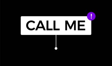 Başlık Çağrısı. Ders kutusu. Siyah Arkaplanda Basit Düz Vektör Resimleri 