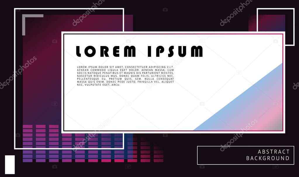 Abstract Slideshow Background Vector Wireframe