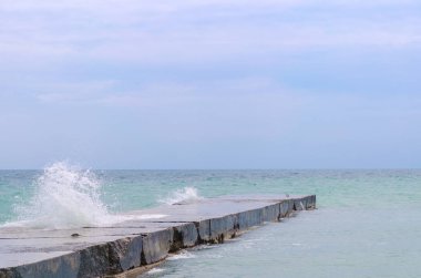 Odesa plaj dalgalar Ukrayna ile