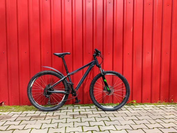 MTB bicycle on the trail in the summer season