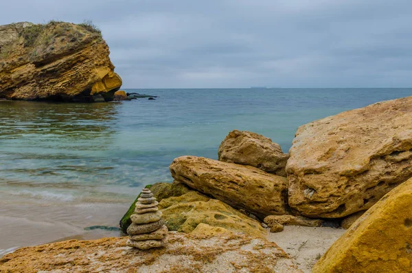 Photo Stone Beach Long Exposure — Stock Photo, Image