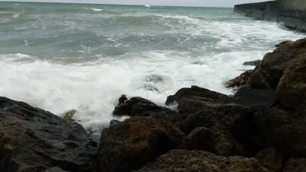 Ondas Mar Temporada Outono — Vídeo de Stock