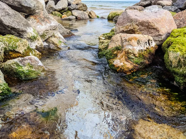 Small Creek Sea Autumn Season — Stock Photo, Image