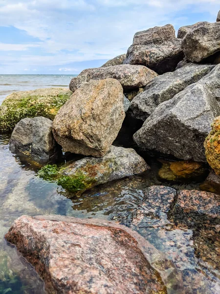 Kleine Kreek Zee Tijdens Het Herfst Seizoen — Stockfoto