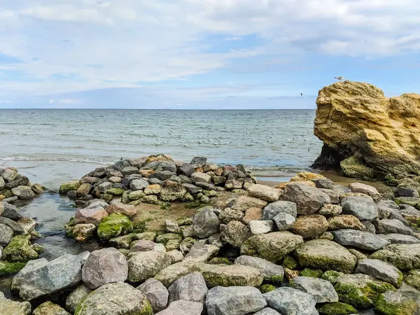 Kleine Kreek Zee Tijdens Het Herfst Seizoen — Stockfoto